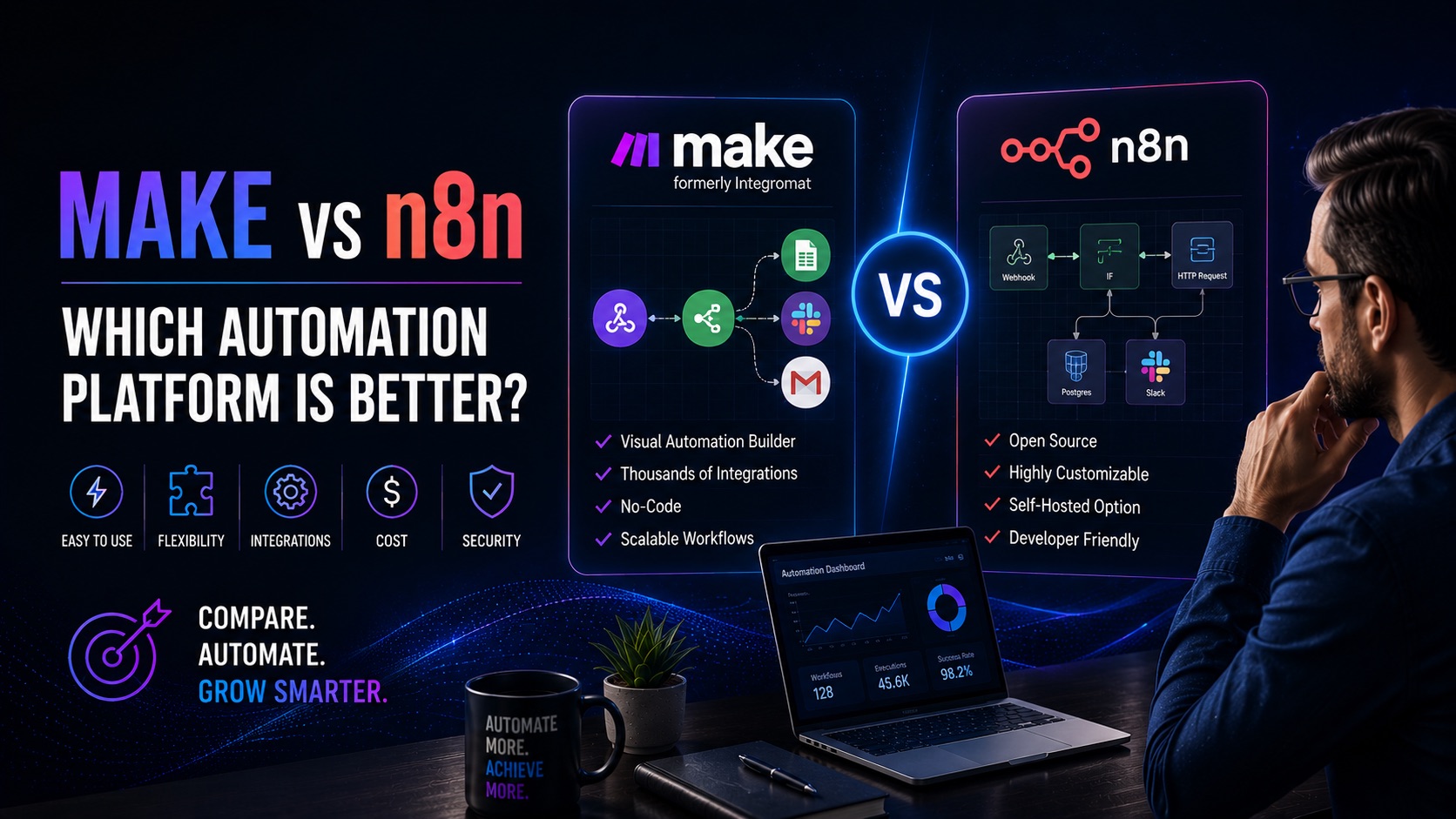 Make vs n8n Which Automation Platform Is Better - Best AI Workflows