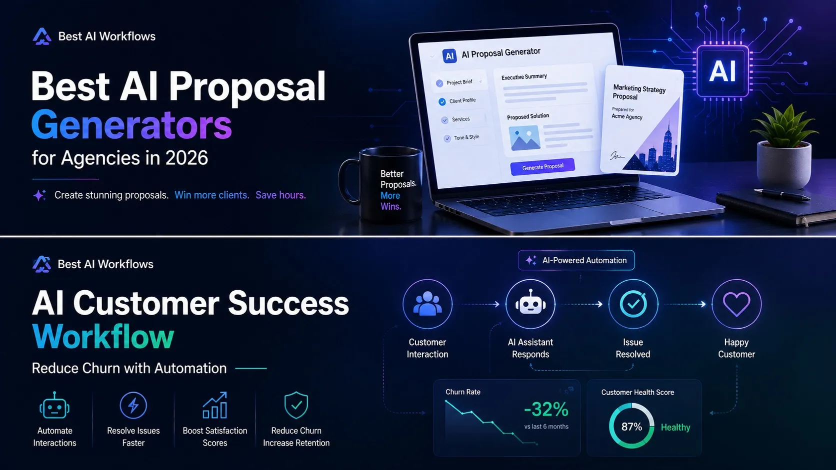 AI Customer Success Workflow: Reduce Churn with Automation 1 AI Customer Success Workflow Reduce Churn with Automation - Best AI Workflows