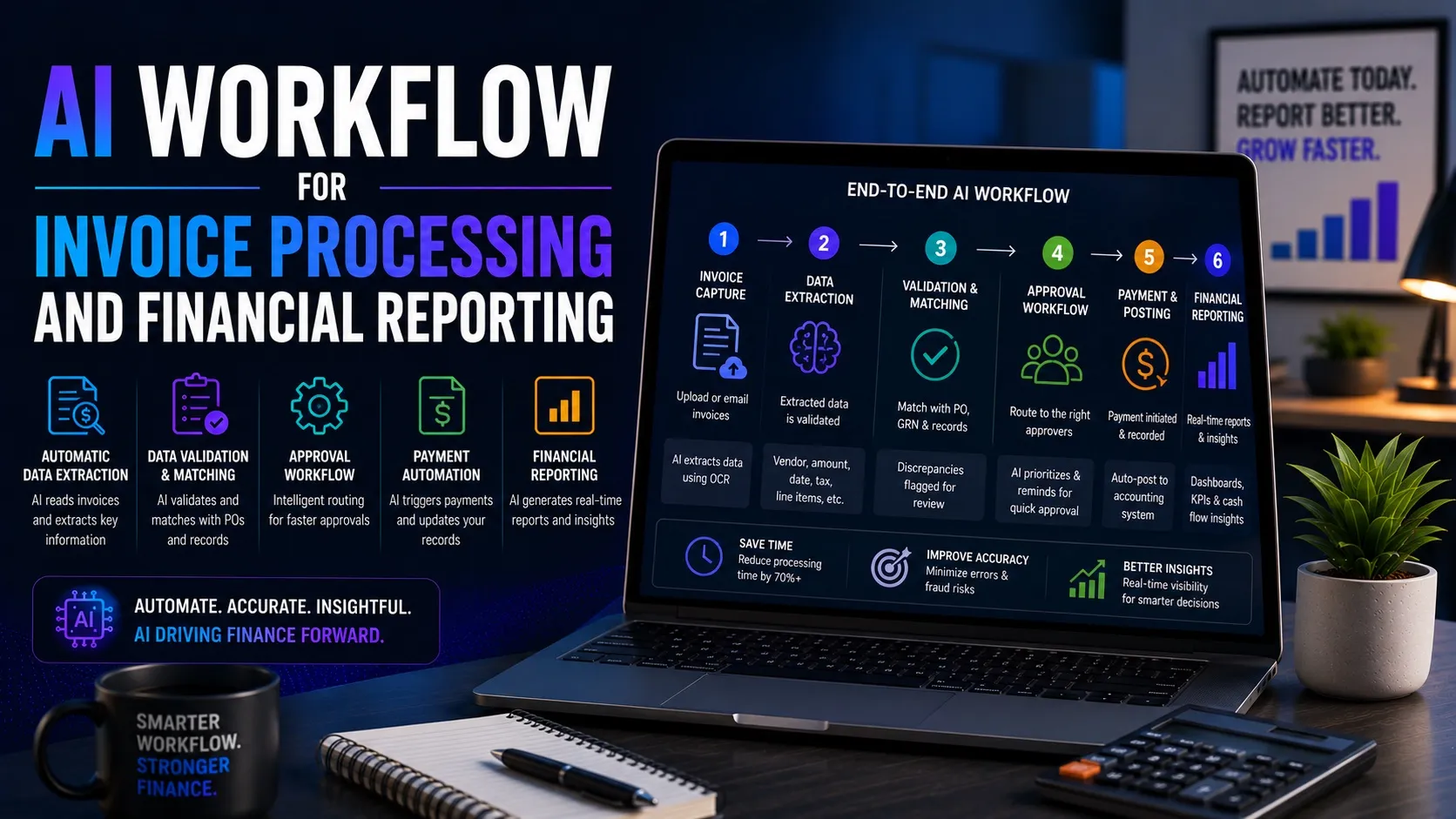 AI Workflow for Invoice Processing and Financial Reporting - Best AI Workflows