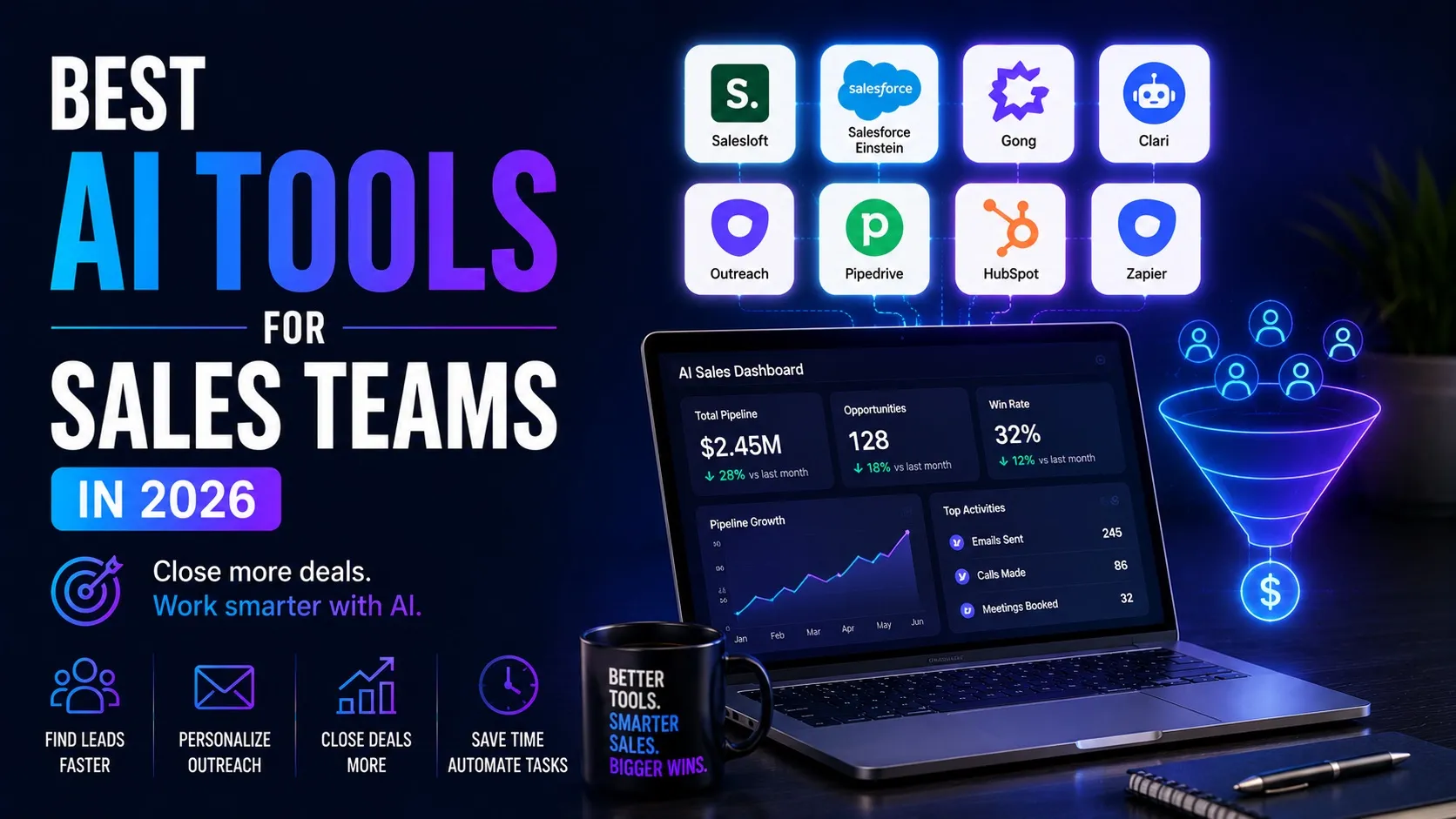 Best AI Tools for Sales Teams in 2026 1 Best AI Tools for Sales Teams in 2026 - Best AI Workflows