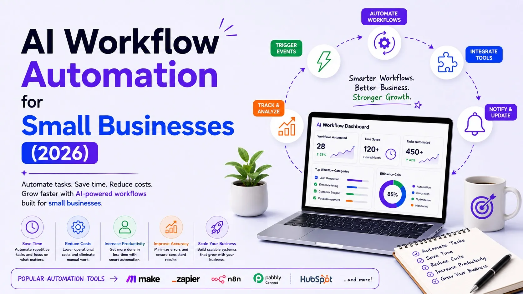 AI Workflow Automation for Small Businesses (2026) 1 AI Workflow Automation for Small Businesses (2026) - Best AI Workflows