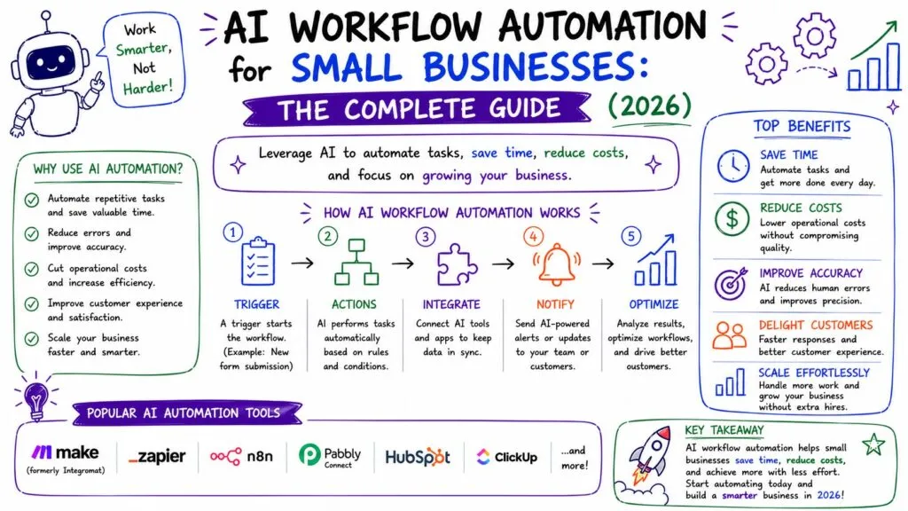 AI Workflow Automation for Small Businesses (2026) 2 AI Workflow Automation for Small Businesses (2026) - Internal Image - Best AI Workflows