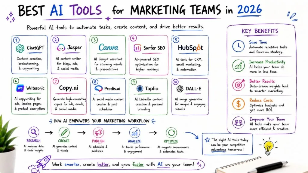 Best AI Tools for Marketing Teams in 2026 2 Best AI Tools for Marketing Teams in 2026 - Internal Image - Best AI Workflows