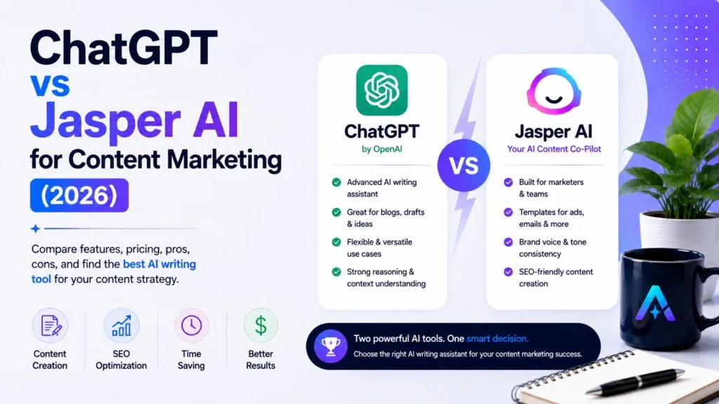 ChatGPT vs Jasper AI for Content Marketing (2026)