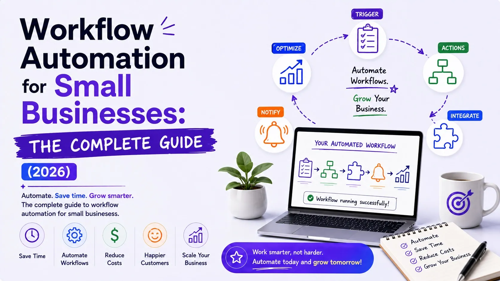 Workflow Automation for Small Businesses: The Complete Guide (2026) 1 Workflow Automation for Small Businesses - The Complete Guide (2026) - Best AI Workflows